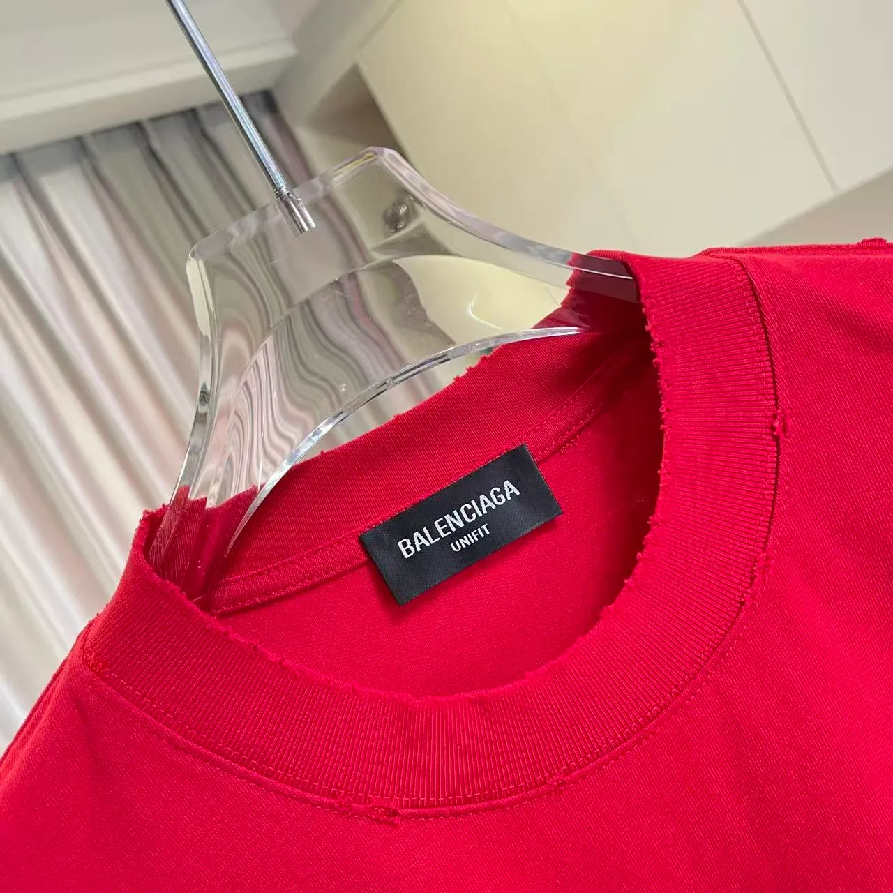 BALENCI*GA 2026 New Arrival logo 320g T Same Style Size：S M L XL XXL ：Black Red Green
